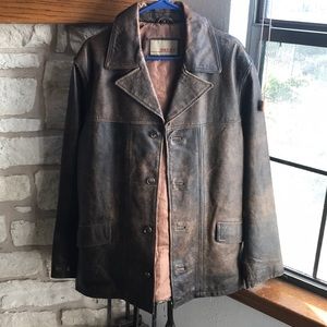 BKE 67 Buckle Leather jacket, M